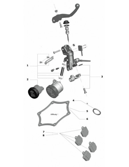 BOCAL COMPLET PETIT MODÈLE POUR FREIN
