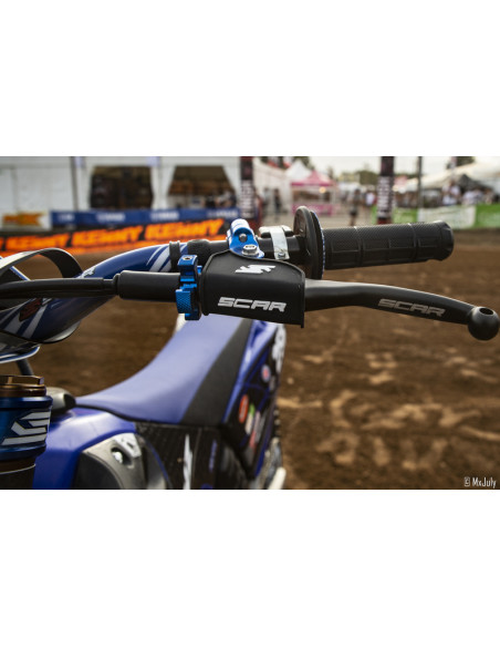 Levier repliable + cocotte universel SCAR noir - molette bleu