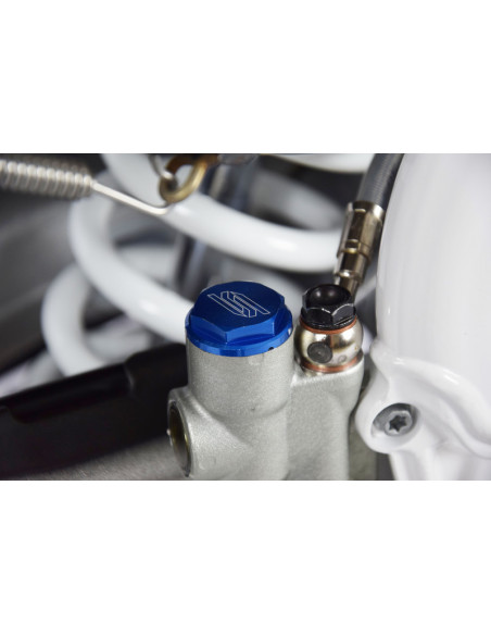 Couvercle maître-cylindre frein arrière SCAR bleu