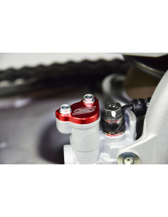 Couvercle de maître-cylindre arrière SCAR rouge Honda 2