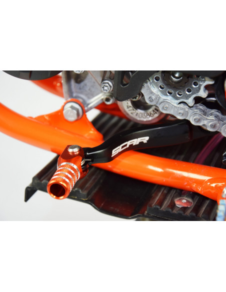 Sélecteur de vitesse SCAR orange KTM/Husqvarna