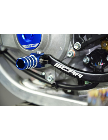 Sélecteur de vitesse SCAR noir/embout bleu Yamaha YZ450F
