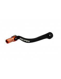 Sélecteur de vitesse SCAR noir mat/embout orange KTM SX125