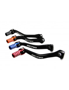 Sélecteur de vitesse SCAR noir mat/embout rouge Suzuki RM-Z250 2