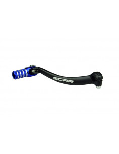 Sélecteur de vitesse SCAR noir mat/embout bleu Yamaha YZ250F