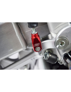 Chape de réglage de frein arrière SCAR alu rouge Honda 2
