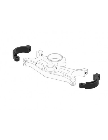 Support de guidon LIGHTECH demi guidon bracelet triple pince BMW