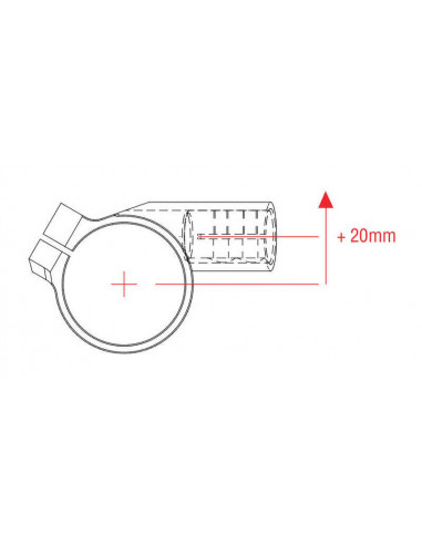 Guidons bracelet LIGHTECH +40mm - 5°