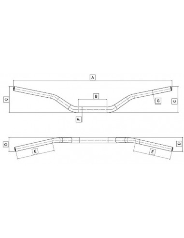 Guidon bas pliant DOMINO - Ducati Monster