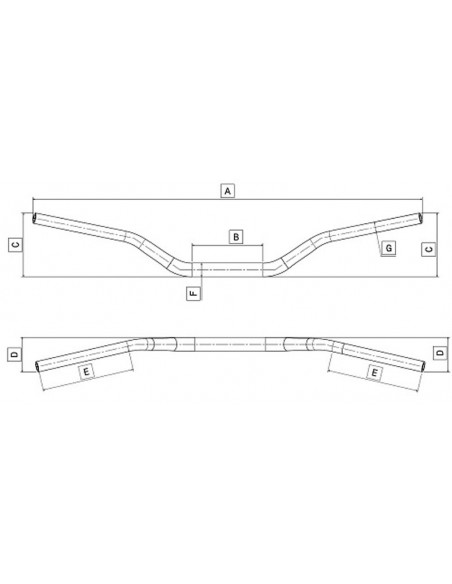 Guidon bas pliant DOMINO - Ducati Monster