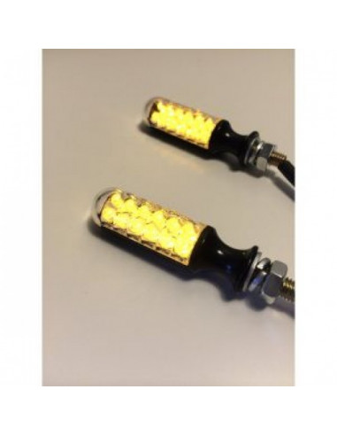 Paire de Clignotants moto Noirs...
