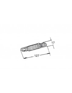 Jeu de 5 ressorts doublé BUZZETTI 127x17mm pour béquille centrale