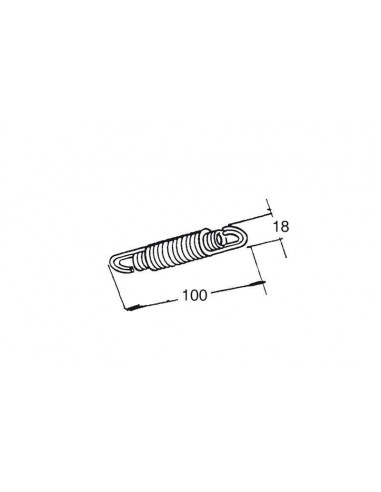 Ressort doublé BUZZETTI pour béquille centrale - Kymco