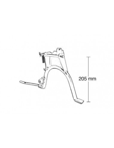 Béquille centrale BUZZETTI - Minarelli vertical