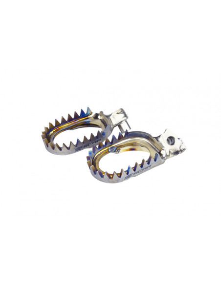 Repose-pieds SCAR anti-boue titane Yamaha YZ/YZF