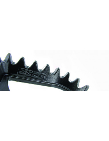 Repose-pieds S3 Hard Rock position centrale acier argent