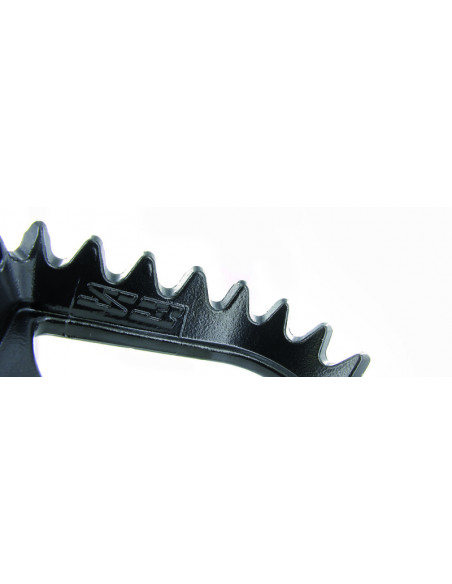 Repose-pieds S3 Hard Rock position centrale acier argent