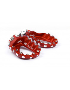 Repose-pieds S3 Hard Rock Enduro aluminium rouge 2