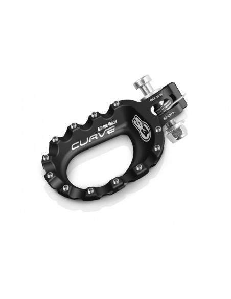 Repose-pieds S3 Curve aluminium noir