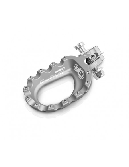 Repose-pieds S3 Curve aluminium argent