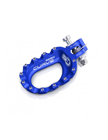 Repose-pieds S3 Curve aluminium bleu