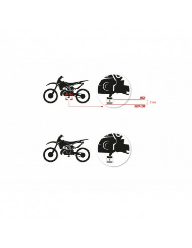 Repose-pieds S3 Curve Low orange KTM/Husqvarna