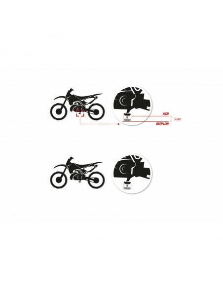 Repose-pieds S3 Curve High bleu KTM/Husqvarna