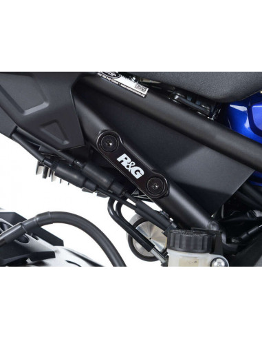 Caches orifices de repose-pieds arrière R&G RACING gauche et droit noir Yamaha MT-10