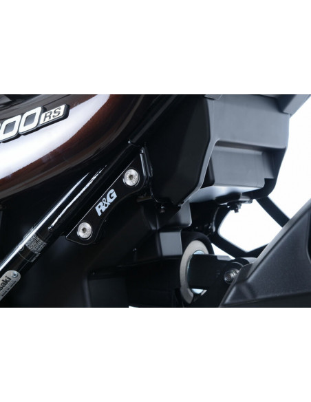 Cache-orifices repose-pieds arrière R&G RACING noir