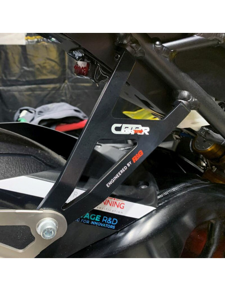 Patte de fixation de silencieux R&G RACING noir Honda CBR1000R-RR