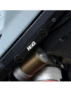 Cache orifice reposes-pieds arrière R&G RACING noir - BMW S1000XR