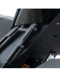 Cache orifice reposes-pieds arrière R&G RACING noir - Honda CBR1000RR-R Fireblade