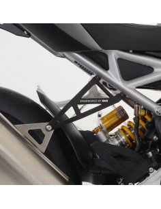 Kit suppression repose-pieds arrière & support d´échappement R&G RACING noir - Triumph Speed Triple RS/RR