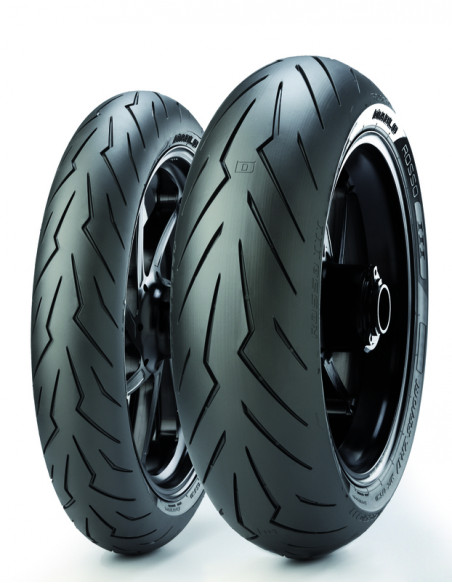 Pneu PIRELLI Diablo Rosso III (F) (D) STD + Ducati Monster 1200/1200S, Monster 821 120/70 ZR 17 M/C (58W) TL