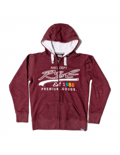Hoodie femme RST Full Zip - rouge bordeaux taille XS