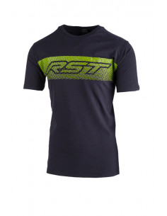 T-Shirt RST Gravel - bleu navy/vert citron taille L