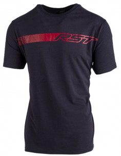 T-Shirt RST Fade - bleu navy/rouge taille M