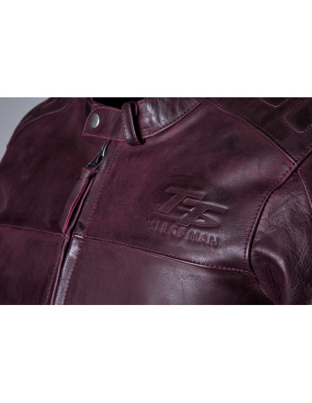 Veste RST Brandish2 cuir CE homme - Oxblood