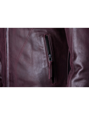 Veste RST Brandish2 cuir CE homme - Oxblood