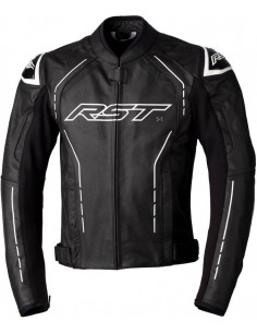 Veste RST S1 CE cuir - noir/noir/blanc taille XS