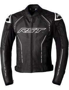 Veste RST S1 CE cuir - noir/noir/blanc taille S