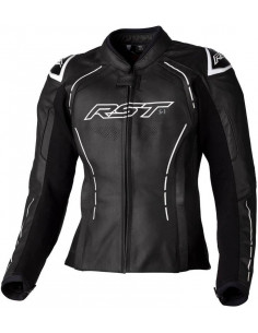 Veste femme RST S1 CE cuir - noir/blanc taille S 2