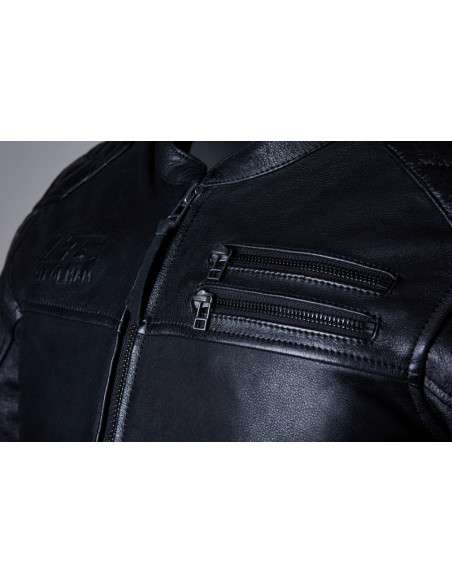 Veste RST Hillberry2 cuir CE homme - Noir