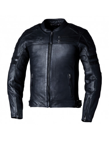 Veste RST Hillberry2 cuir CE homme - Noir