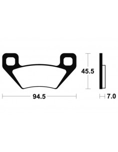 Plaquettes de frein TECNIUM MX/Quad métal fritté - MOA322 2