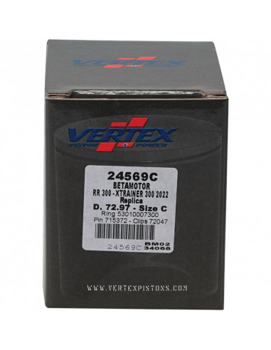 Piston coulé VERTEX Replica - 24569C