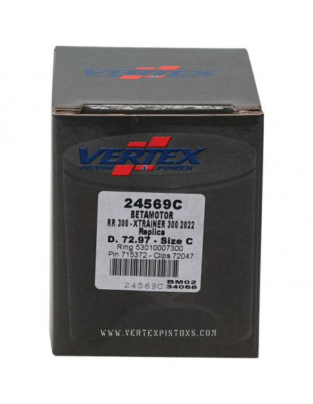 Piston coulé VERTEX Replica - 24569C