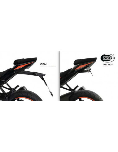 Support de plaque R&G RACING noir Ducati