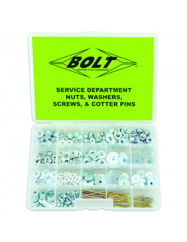 Coffret écrous, rondelles, vis, goupilles BOLT 422 pièces