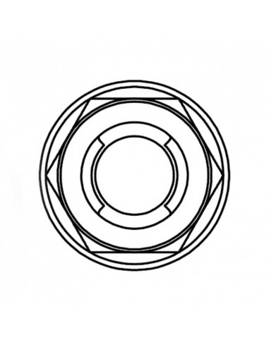 Ecrou Fuji à bride BOLT M8x1,25mm tête 12mm acier 10 pièces